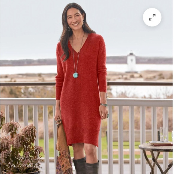 Sundance Dresses & Skirts - NWT Sundance Tillie Cashmere Long Sleeve Sweater Dress Small Red